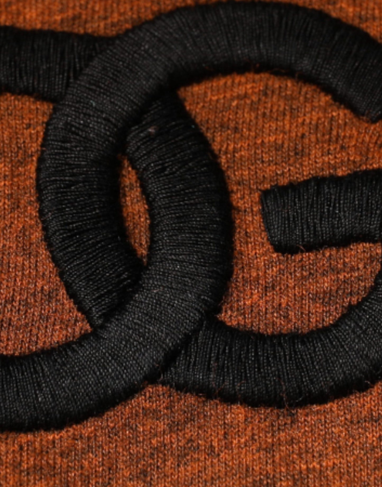 T-shirt ras du cou en coton marron avec logo DG