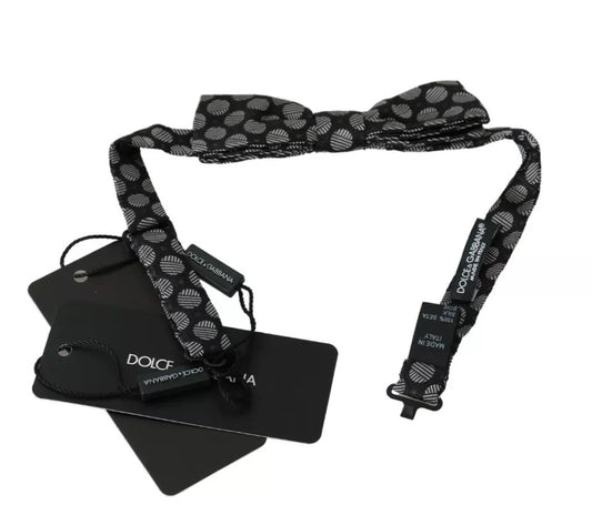 Cravate et nœud papillon en soie noire pour homme