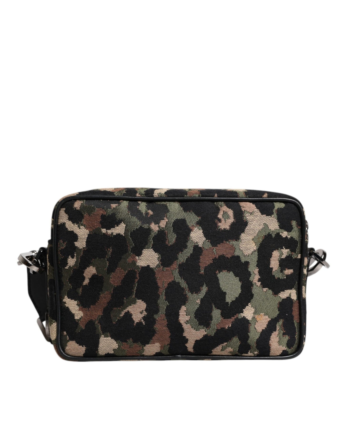 Sac bandoulière multicolore en jacquard léopard avec logo DG