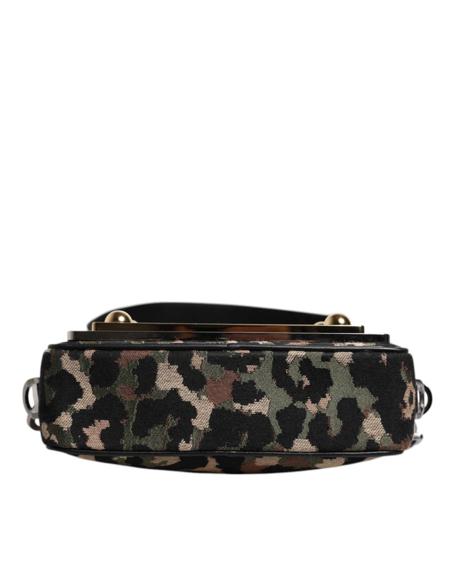 Sac bandoulière multicolore en jacquard léopard avec logo DG