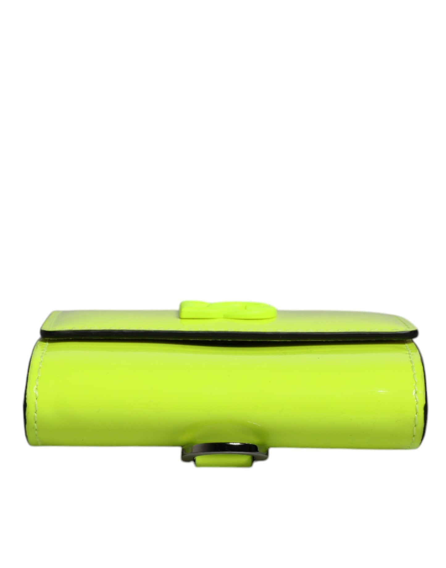 Tarjetero con correa para el cuello, plegable, amarillo y verde, con logotipo DG