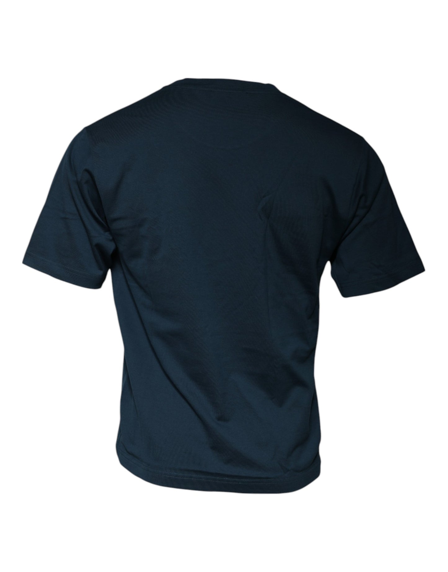 T-shirt ras du cou à manches courtes et logo bleu