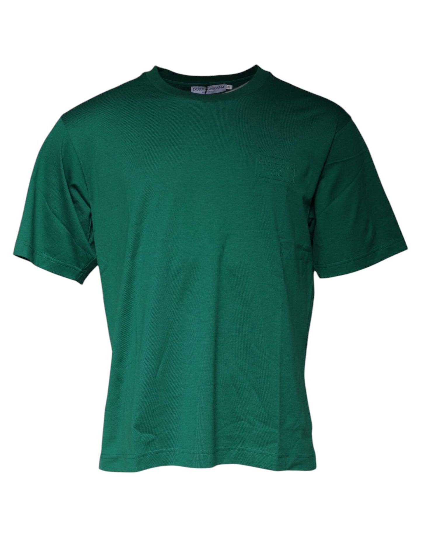 T-shirt ras du cou à manches courtes et logo vert