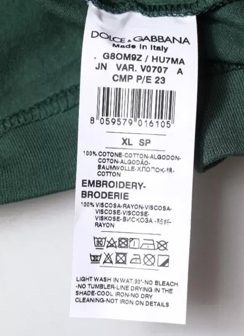T-shirt débardeur vert sans manches à col rond DG