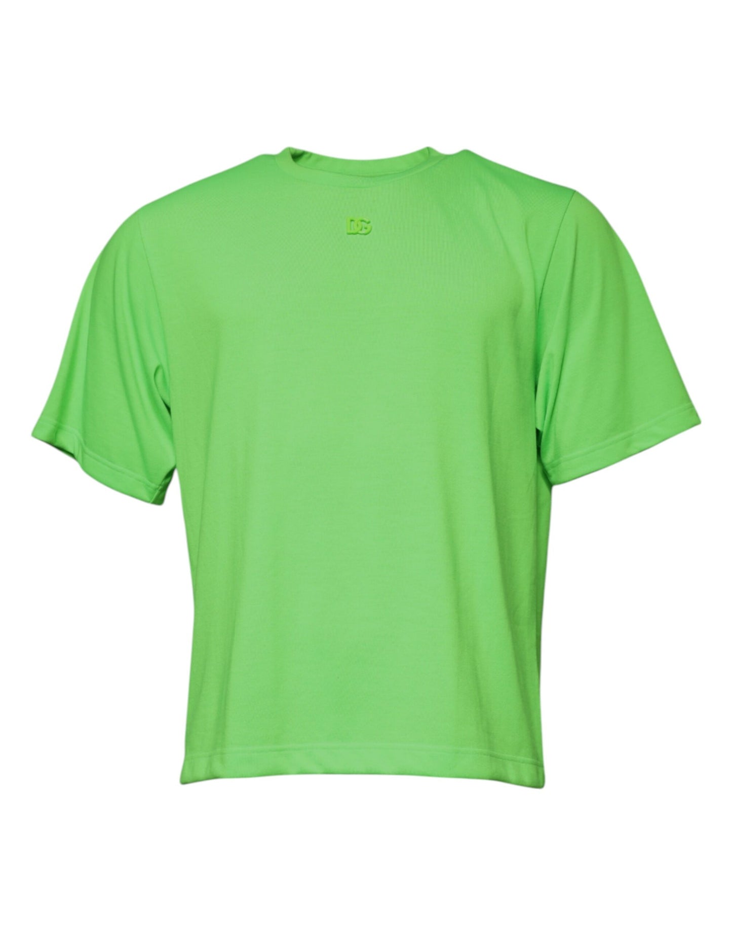 T-shirt ras du cou en polyester avec logo vert