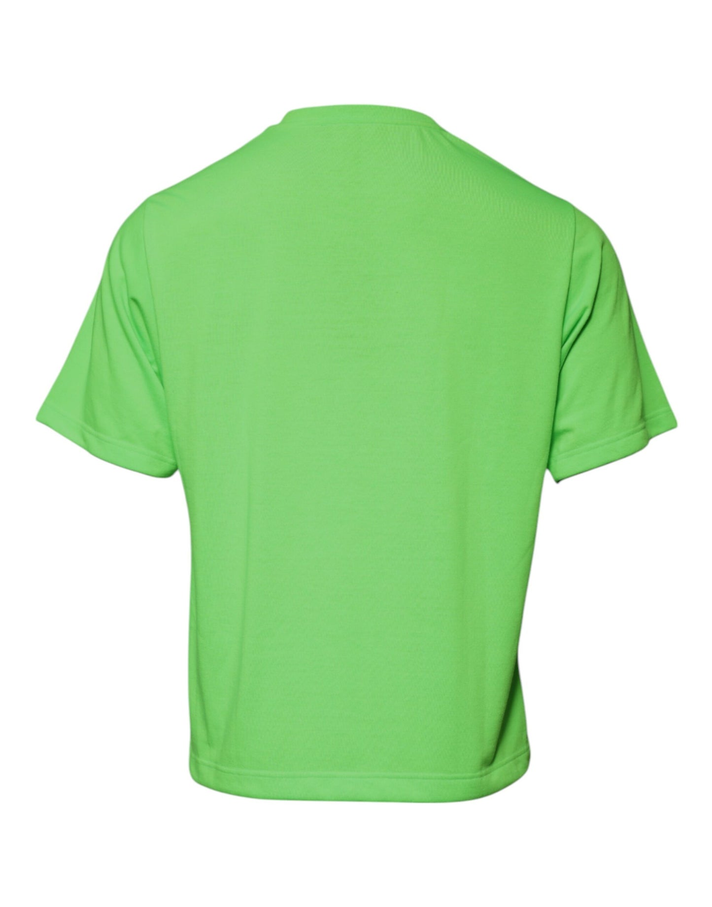T-shirt ras du cou en polyester avec logo vert
