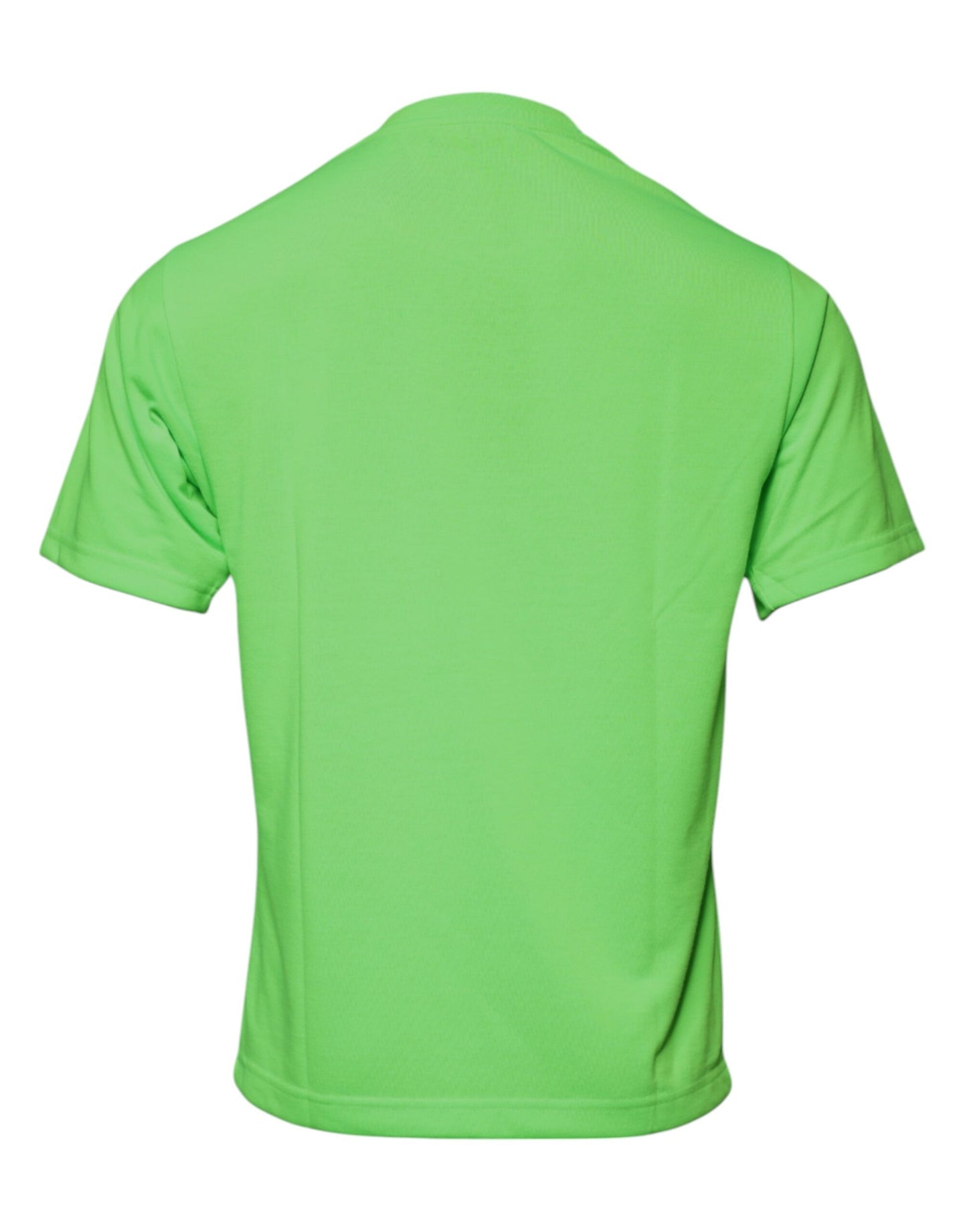 T-shirt ras du cou en polyester avec logo vert
