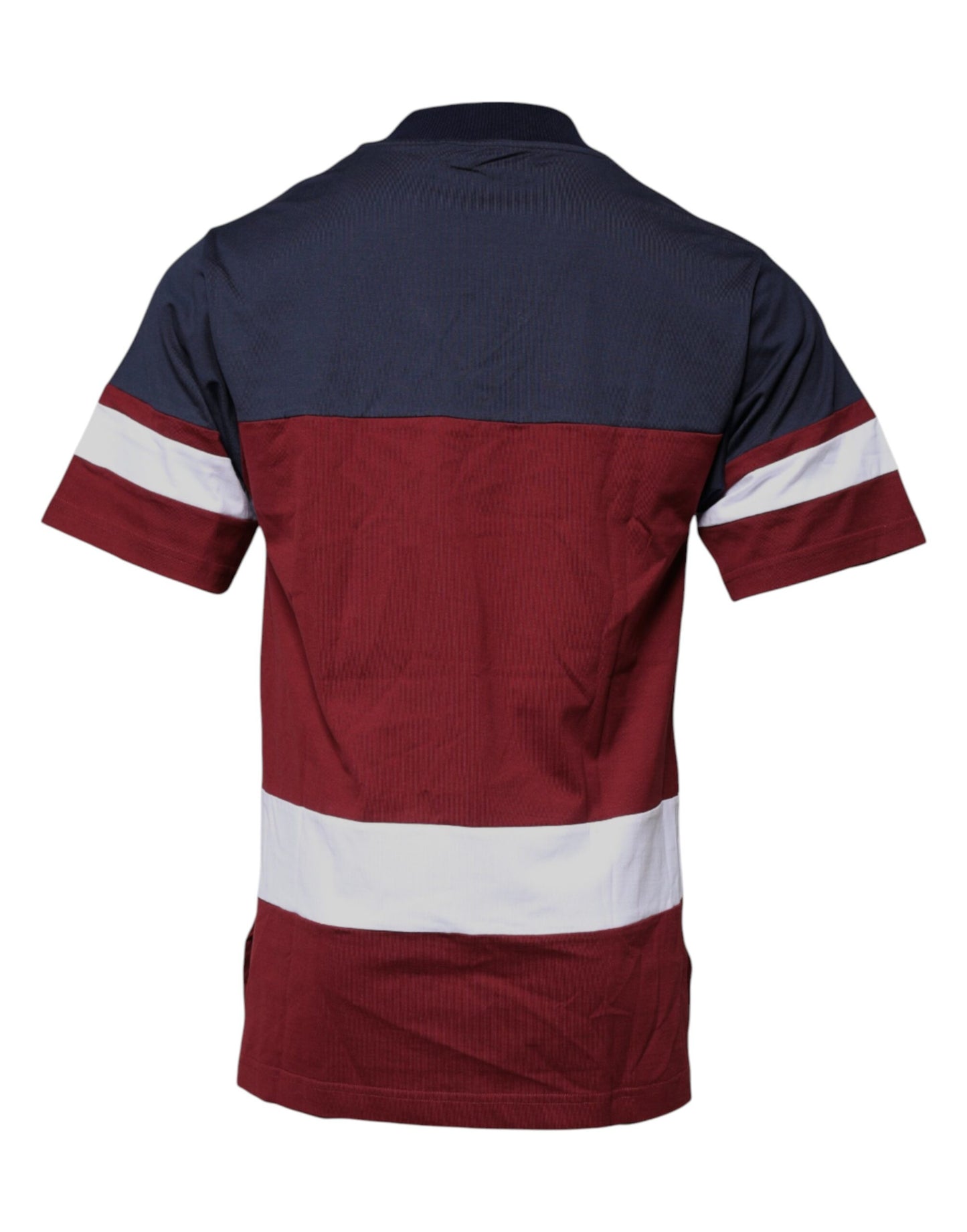 T-shirt à manches courtes et col en V en coton multicolore