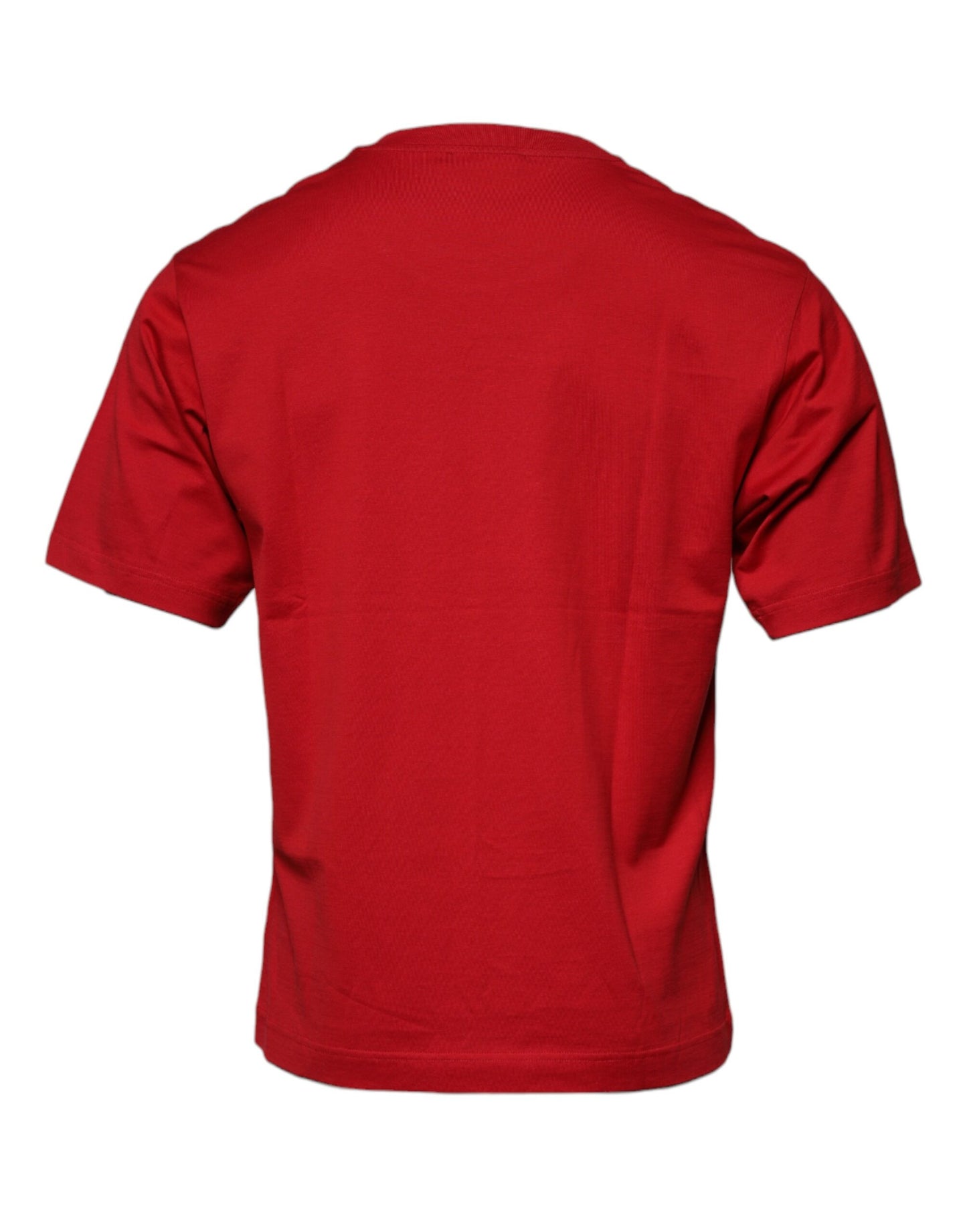 T-shirt col rond en coton avec logo imprimé rouge
