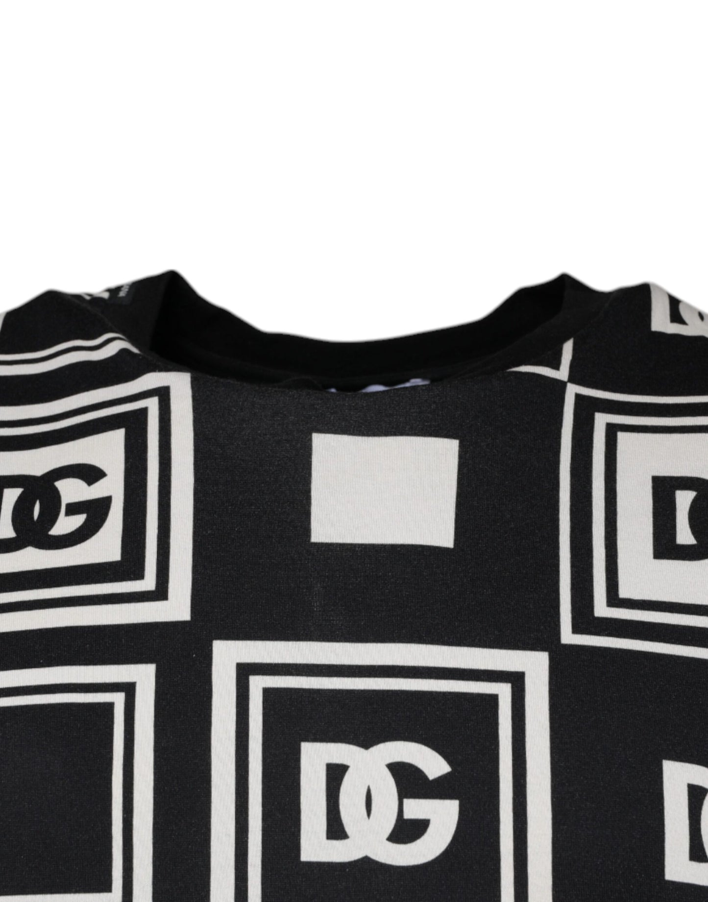 T-shirt ras du cou en coton avec logo monogramme noir