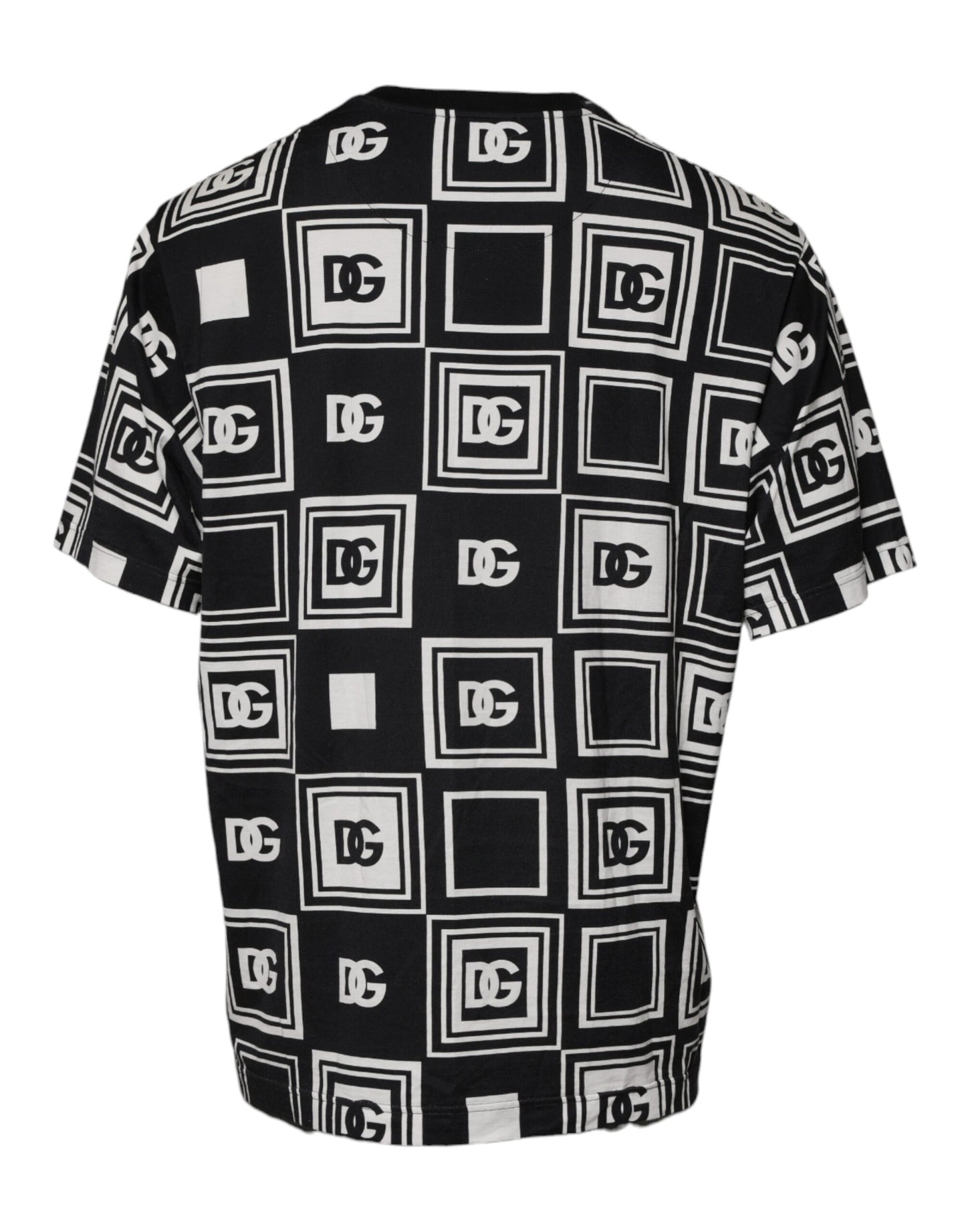 T-shirt ras du cou en coton avec logo monogramme noir