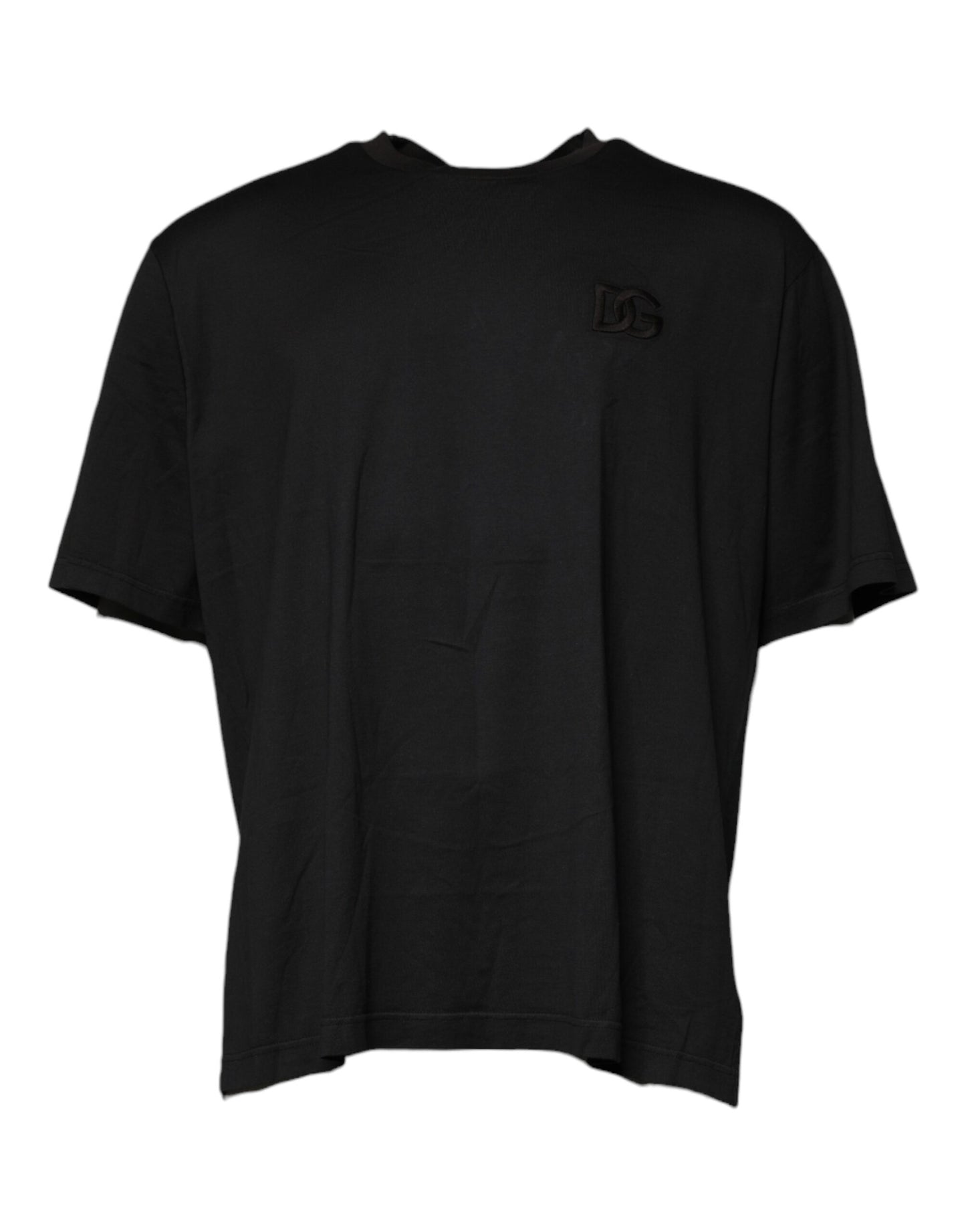 T-shirt ras du cou à manches courtes et logo noir