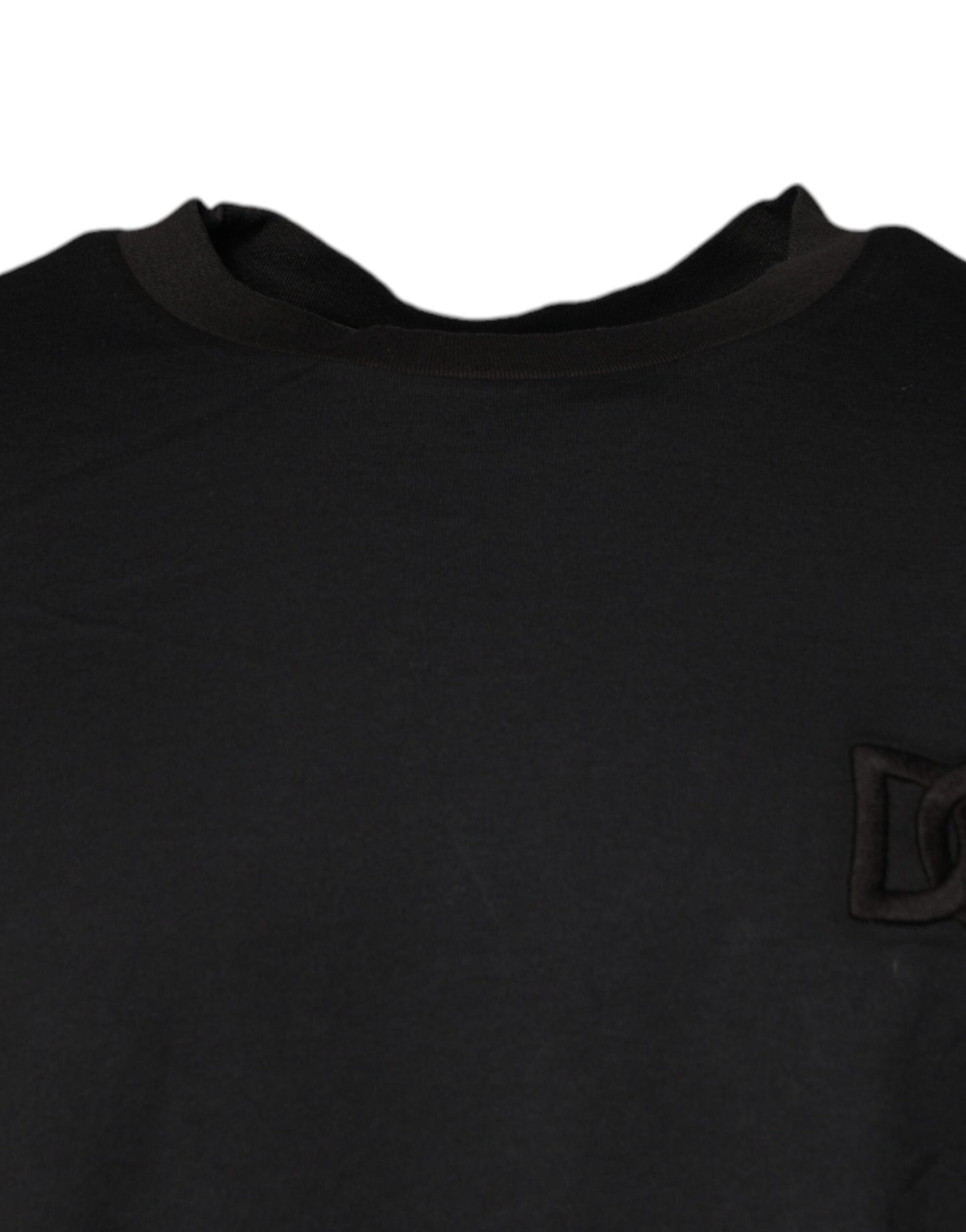 T-shirt ras du cou à manches courtes et logo noir