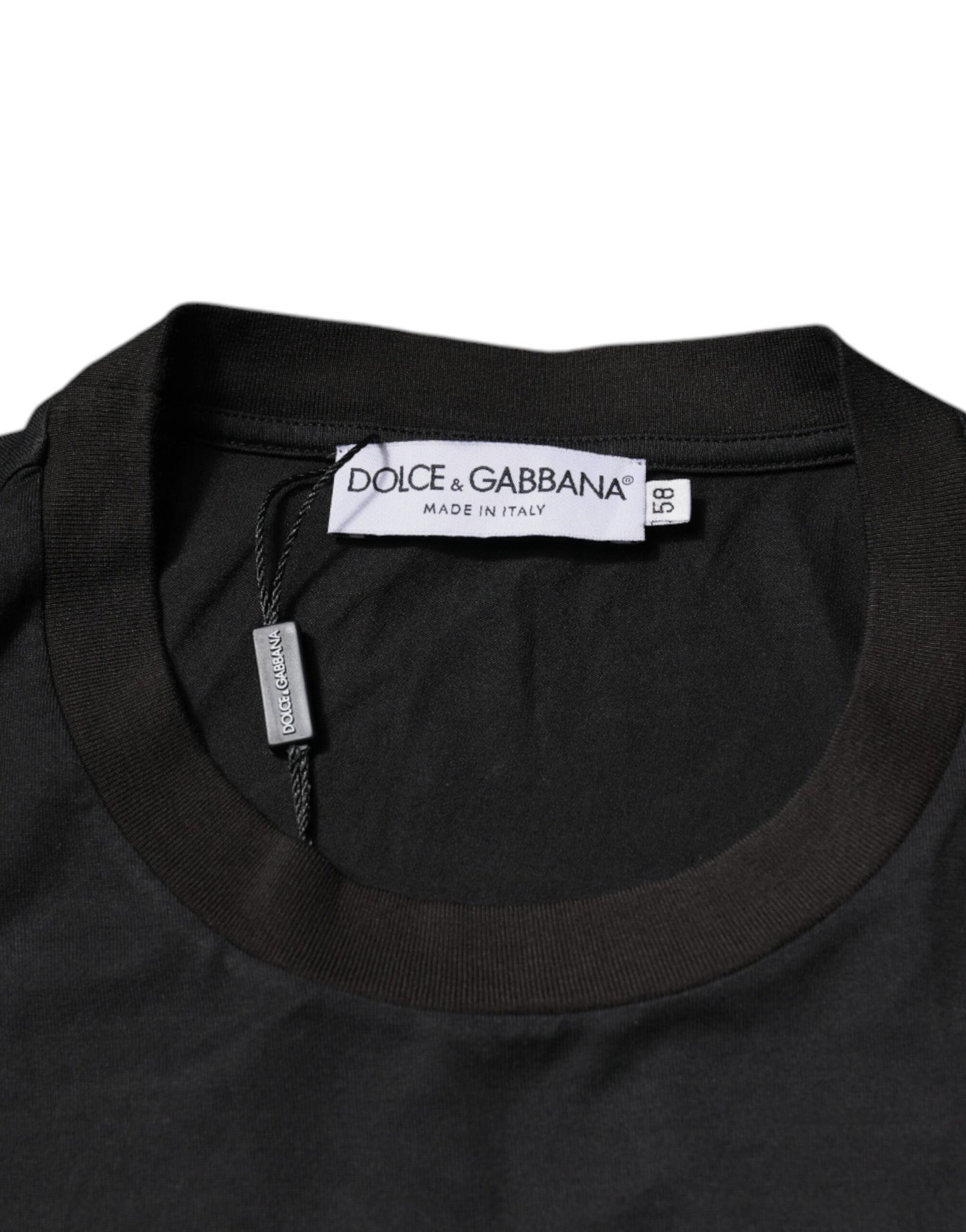 T-shirt ras du cou à manches courtes et logo noir