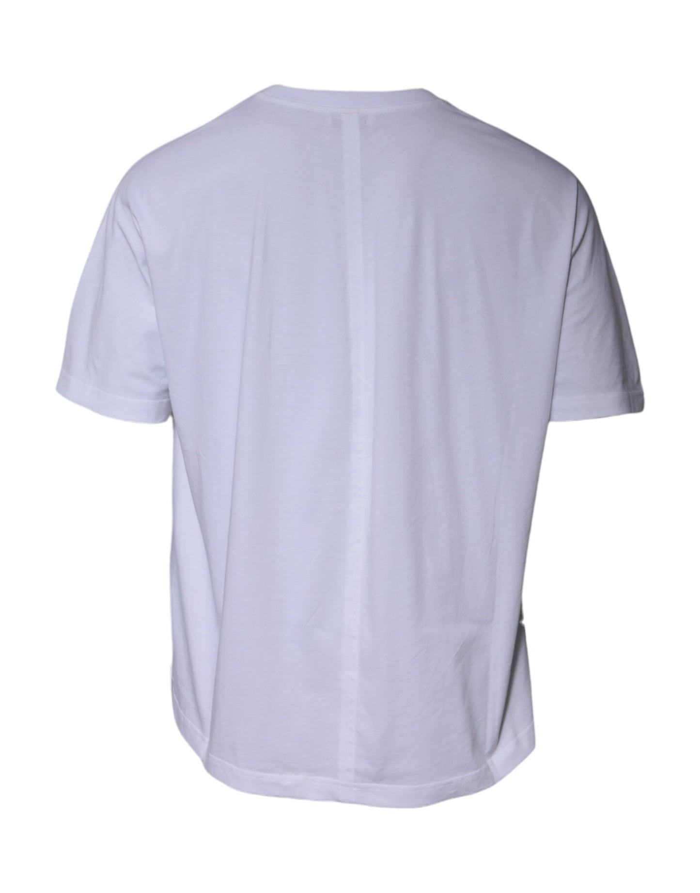 T-shirt ras du cou à manches courtes et logo blanc en coton