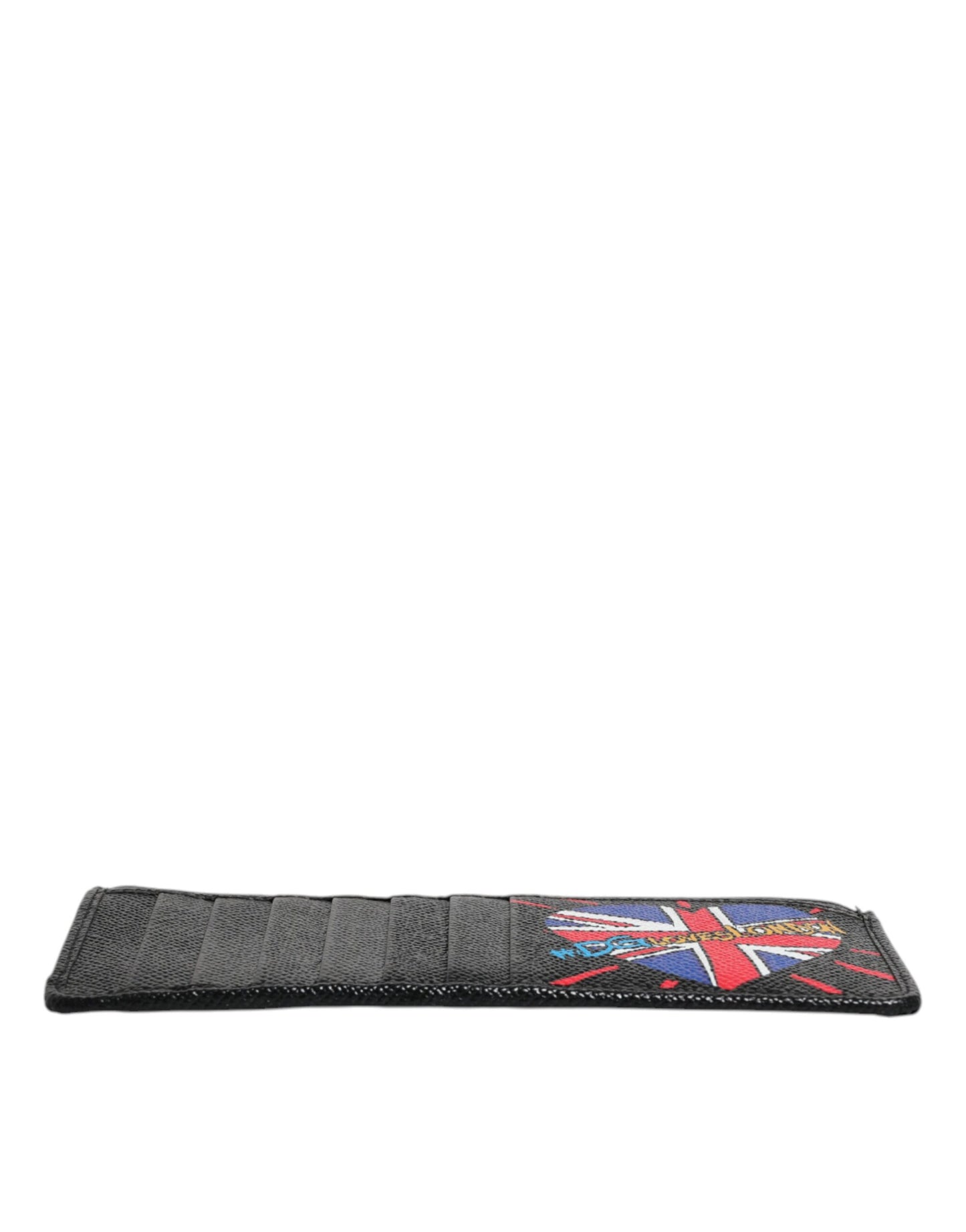 Cartera tarjetero de cuero negro #DGLovesLondon