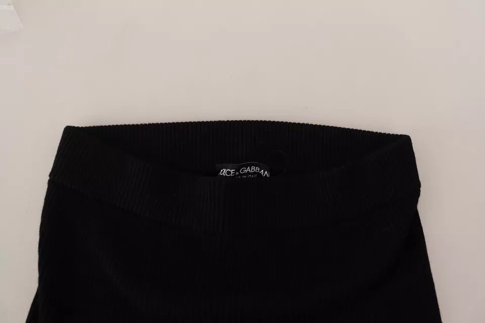 Mallas elásticas de cintura alta negras