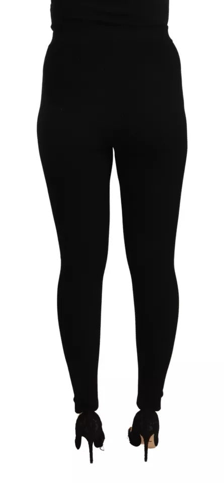 Mallas elásticas de cintura alta negras