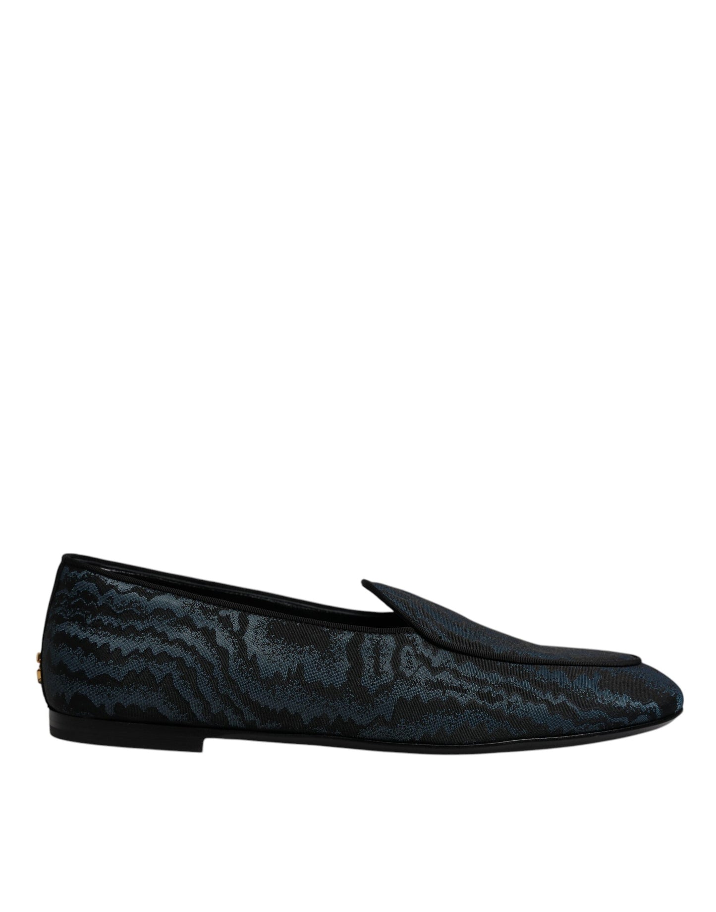 Mocasines planos azules y negros para hombre