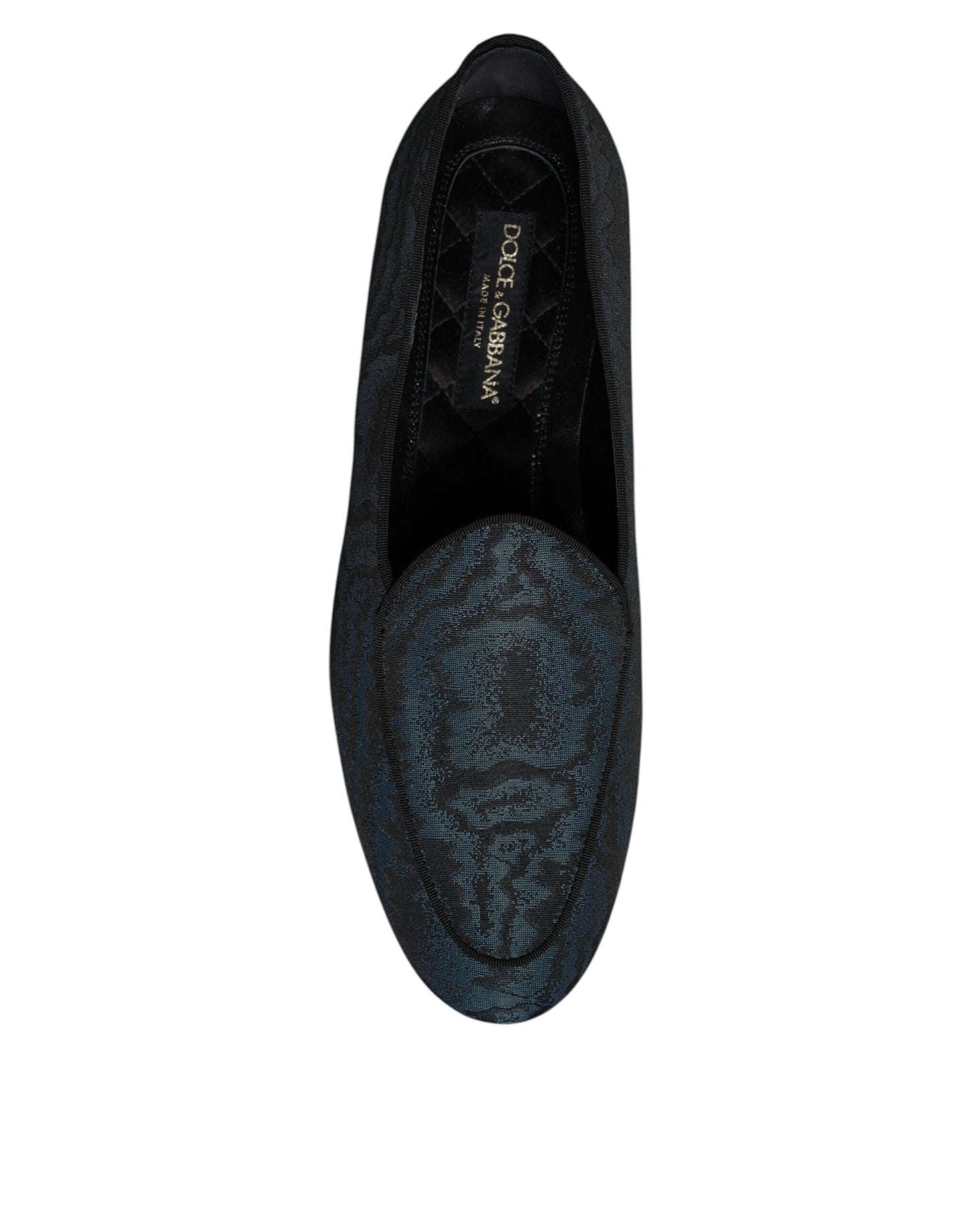 Mocasines planos azules y negros para hombre