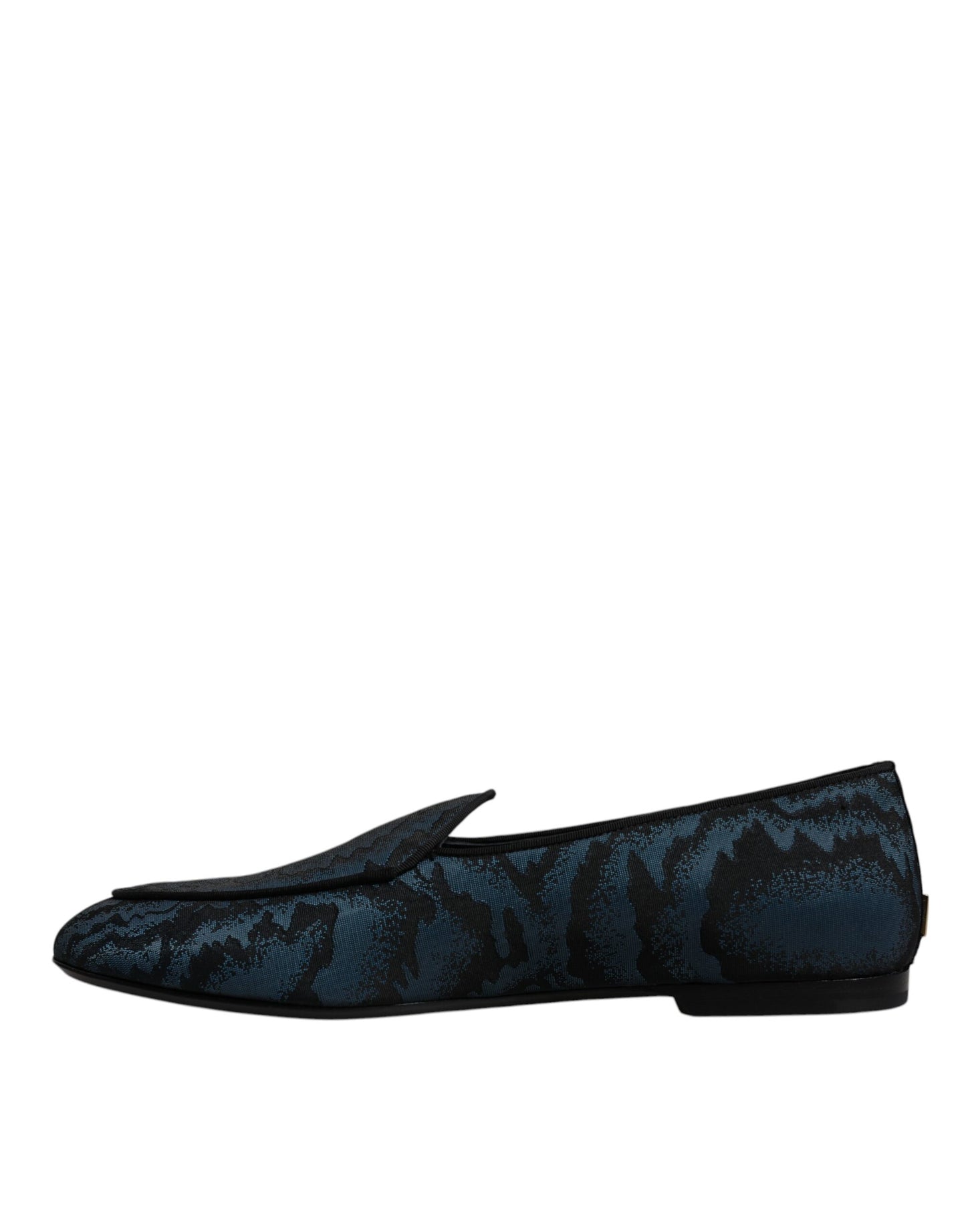 Mocasines planos azules y negros para hombre