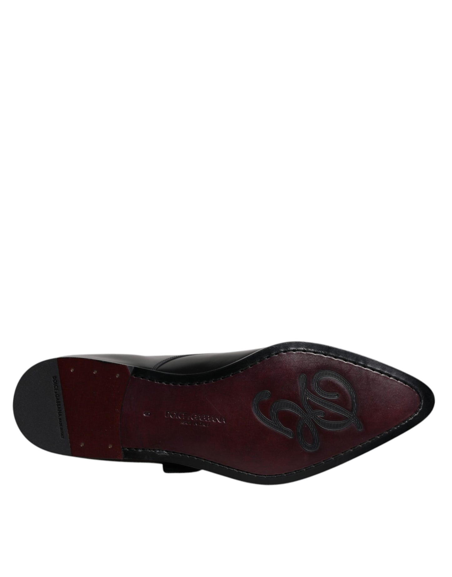 Zapatos formales Derby de cuero negro con hebilla
