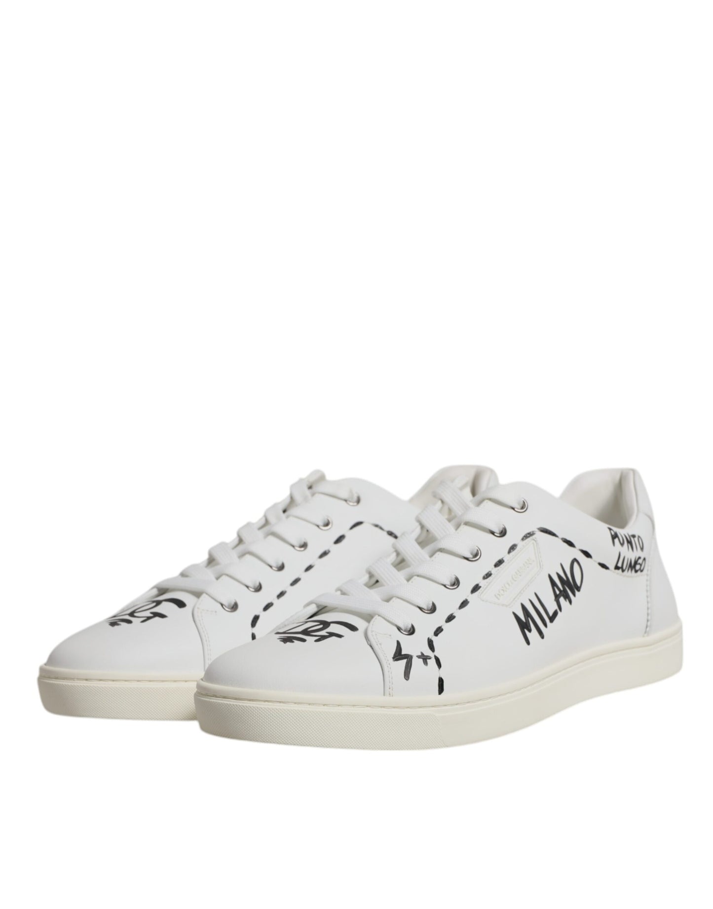 Baskets basses Milano en cuir blanc