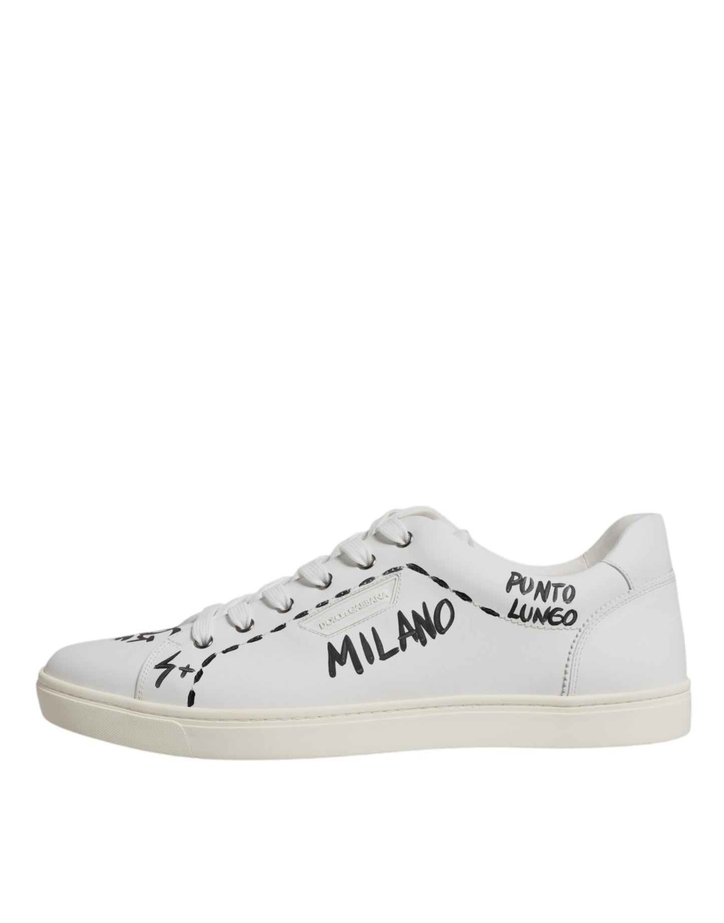 Baskets basses Milano en cuir blanc