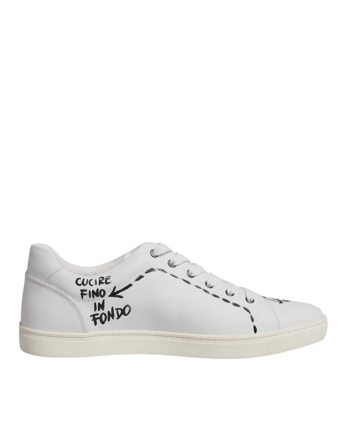 Baskets basses Milano en cuir blanc
