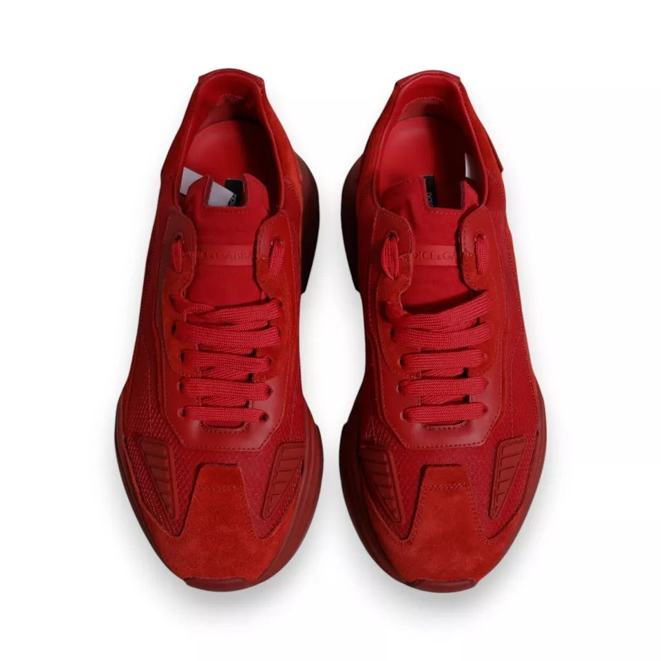 Baskets basses Daymaster en cuir rouge