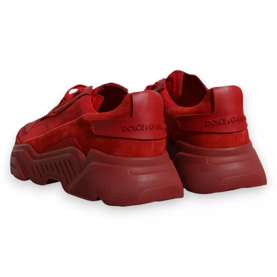 Baskets basses Daymaster en cuir rouge