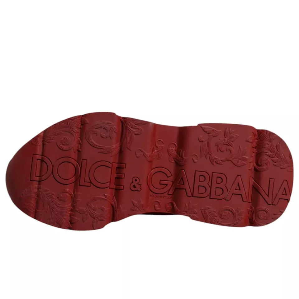 Baskets basses Daymaster en cuir rouge