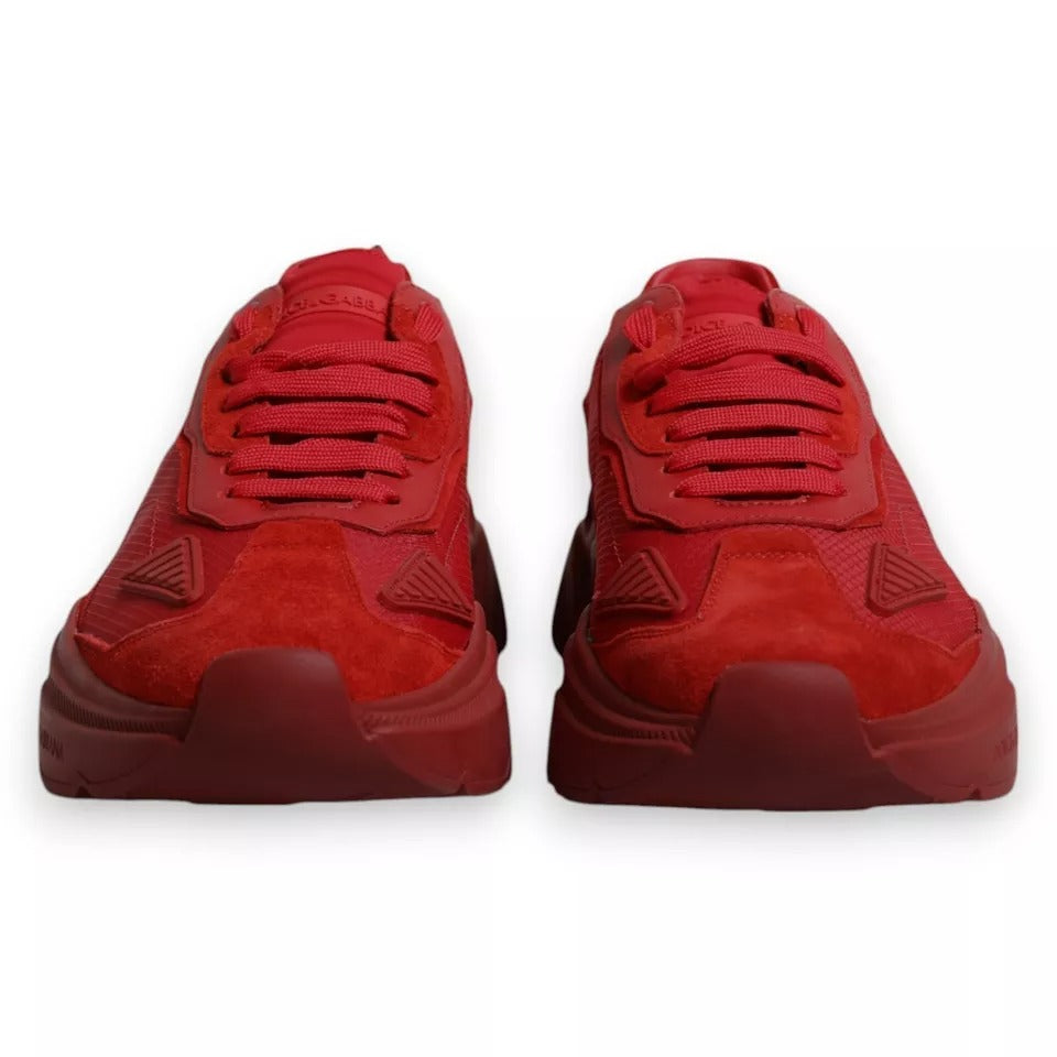 Baskets basses Daymaster en cuir rouge