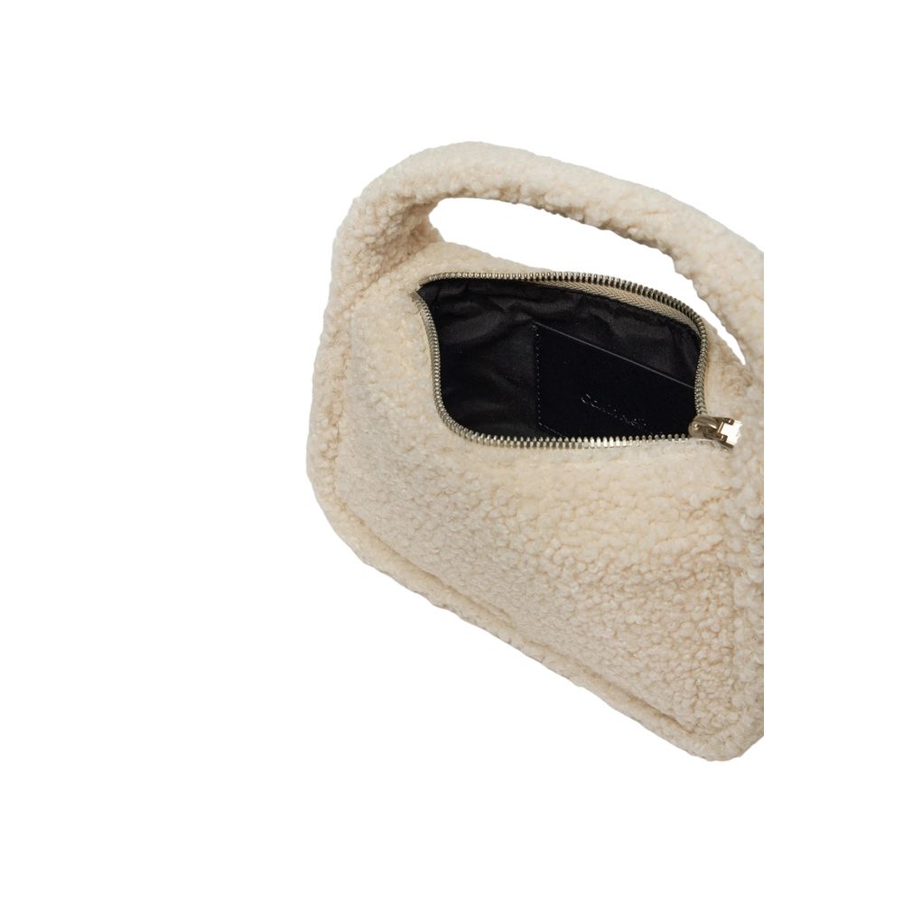 Sac à main en polyester recyclé crème