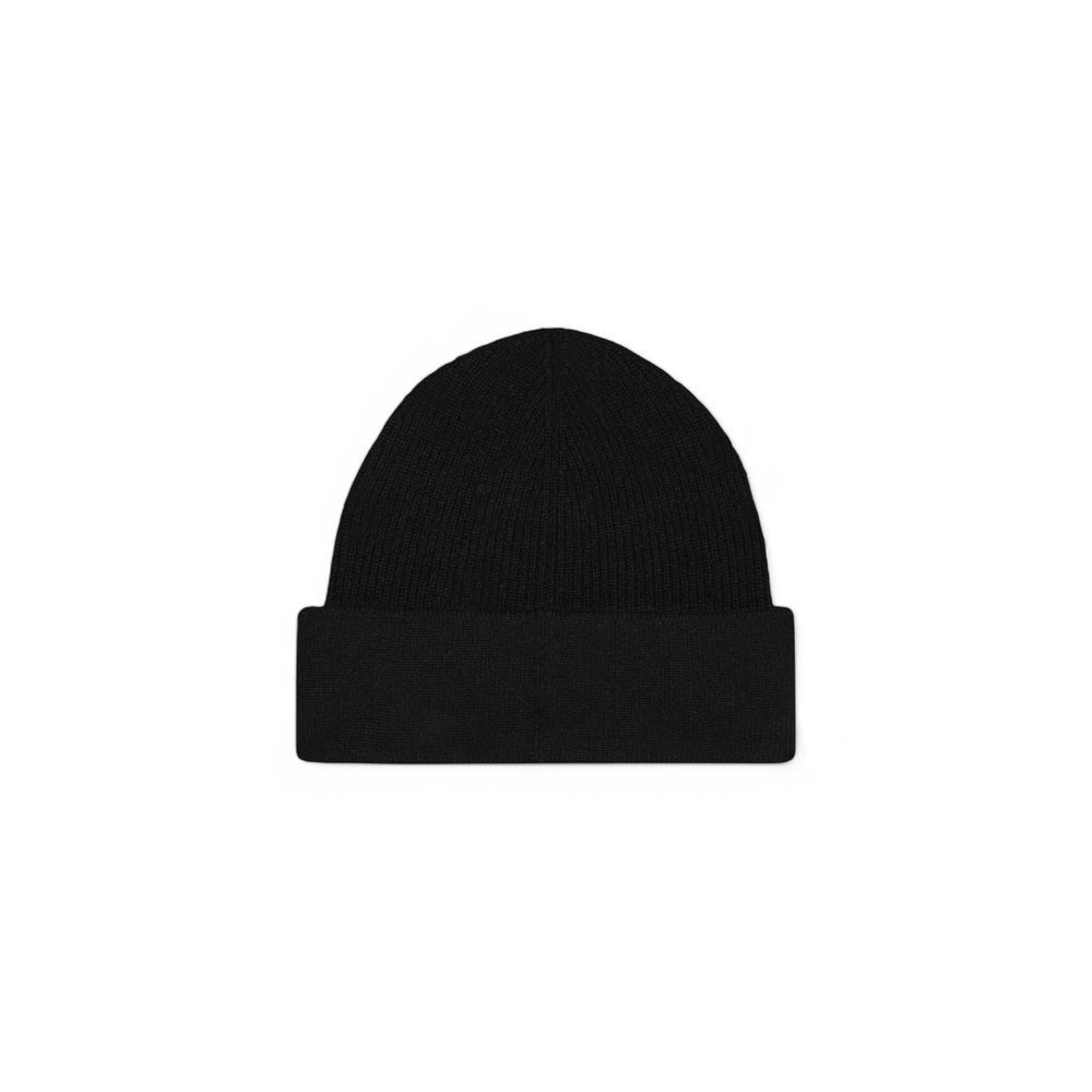 Gorra de béisbol negra de cachemira