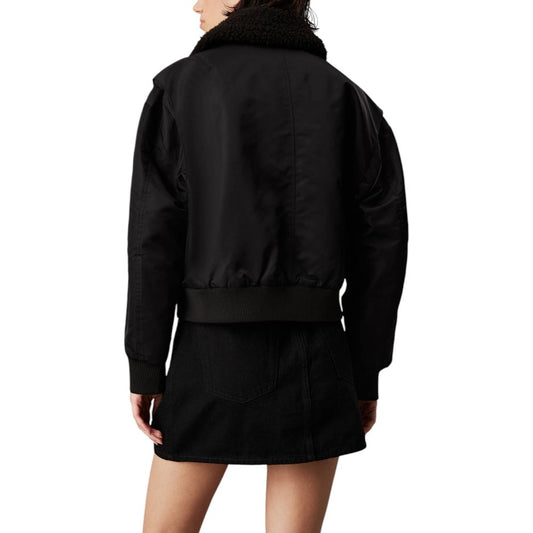 Vestes et manteaux en polyester noir