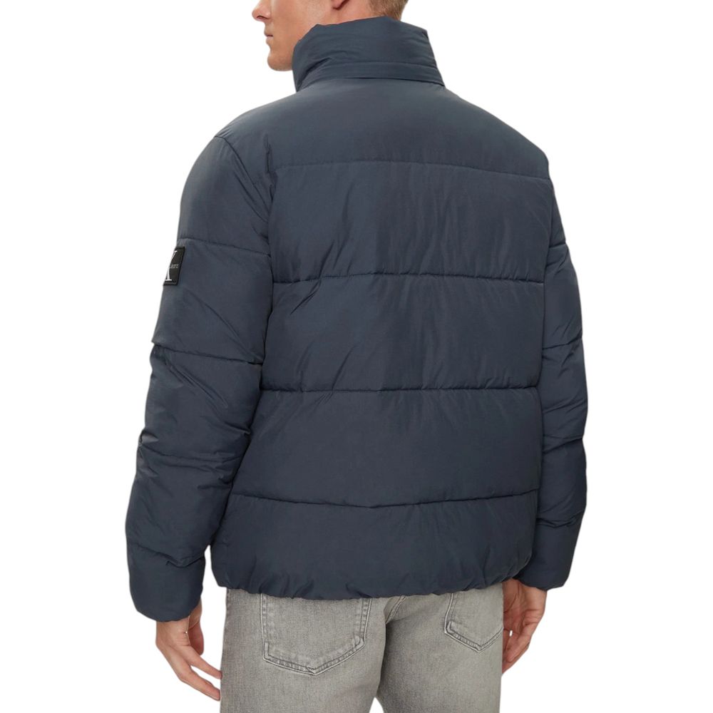 Chaquetas y abrigos de poliamida azul