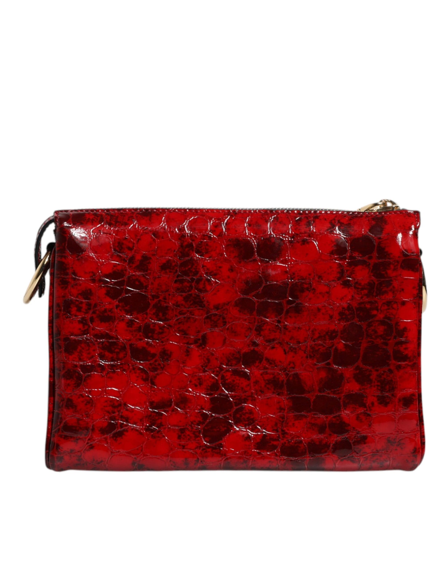 Sac bandoulière en cuir exotique rouge avec logo DG pour femme