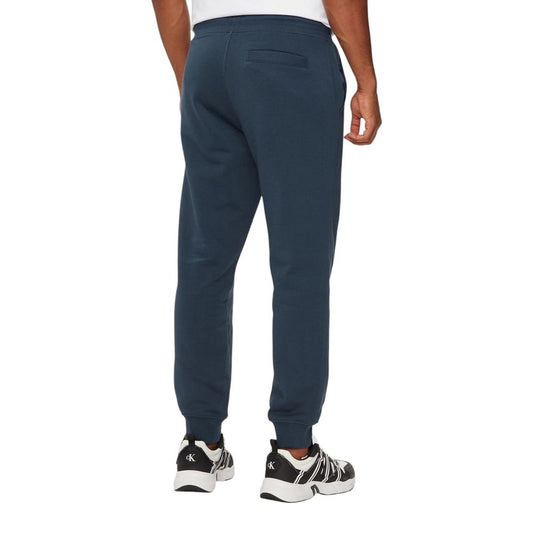 Blue Cotton Joggers Workout Pant