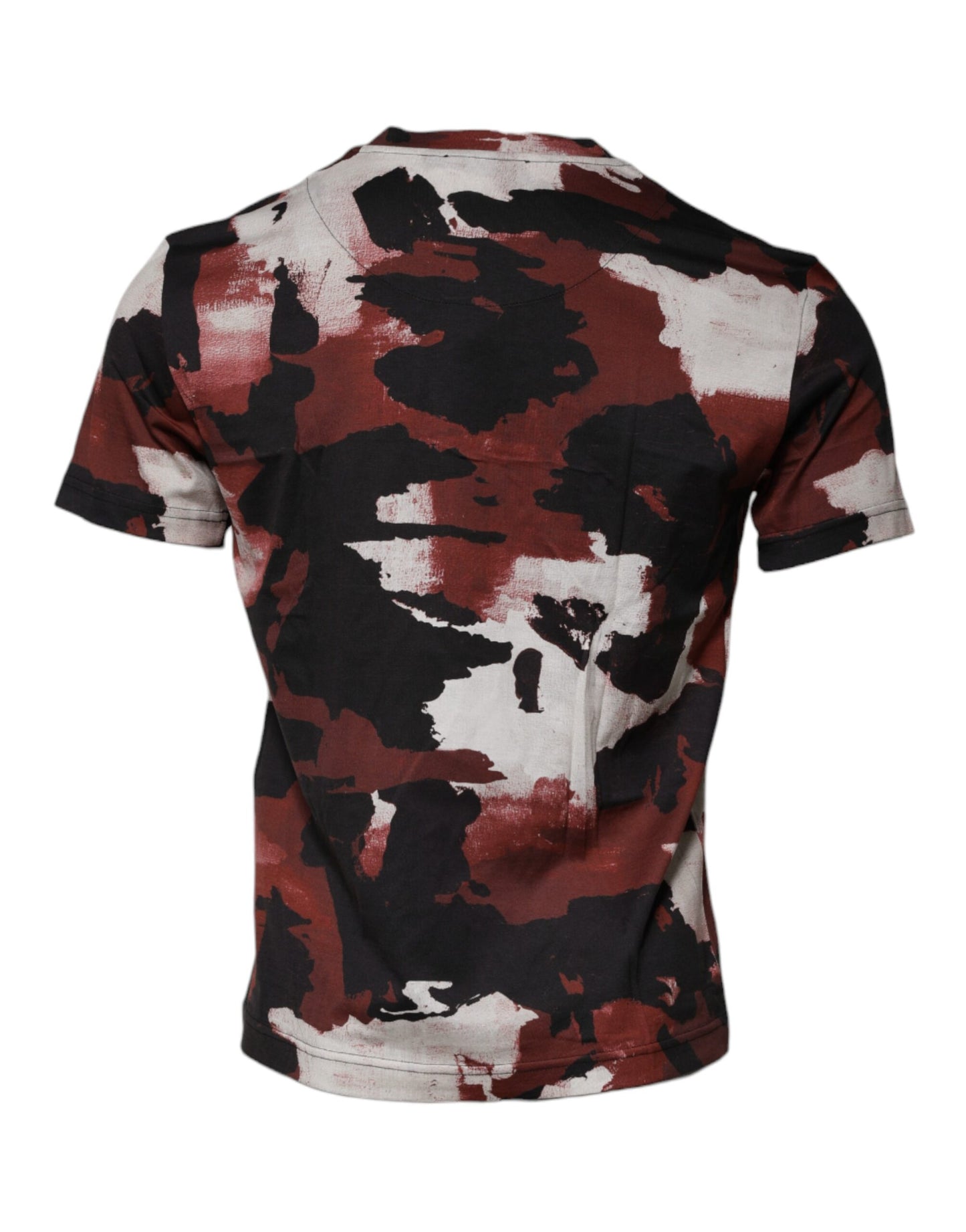 T-shirt ras du cou camouflage multicolore