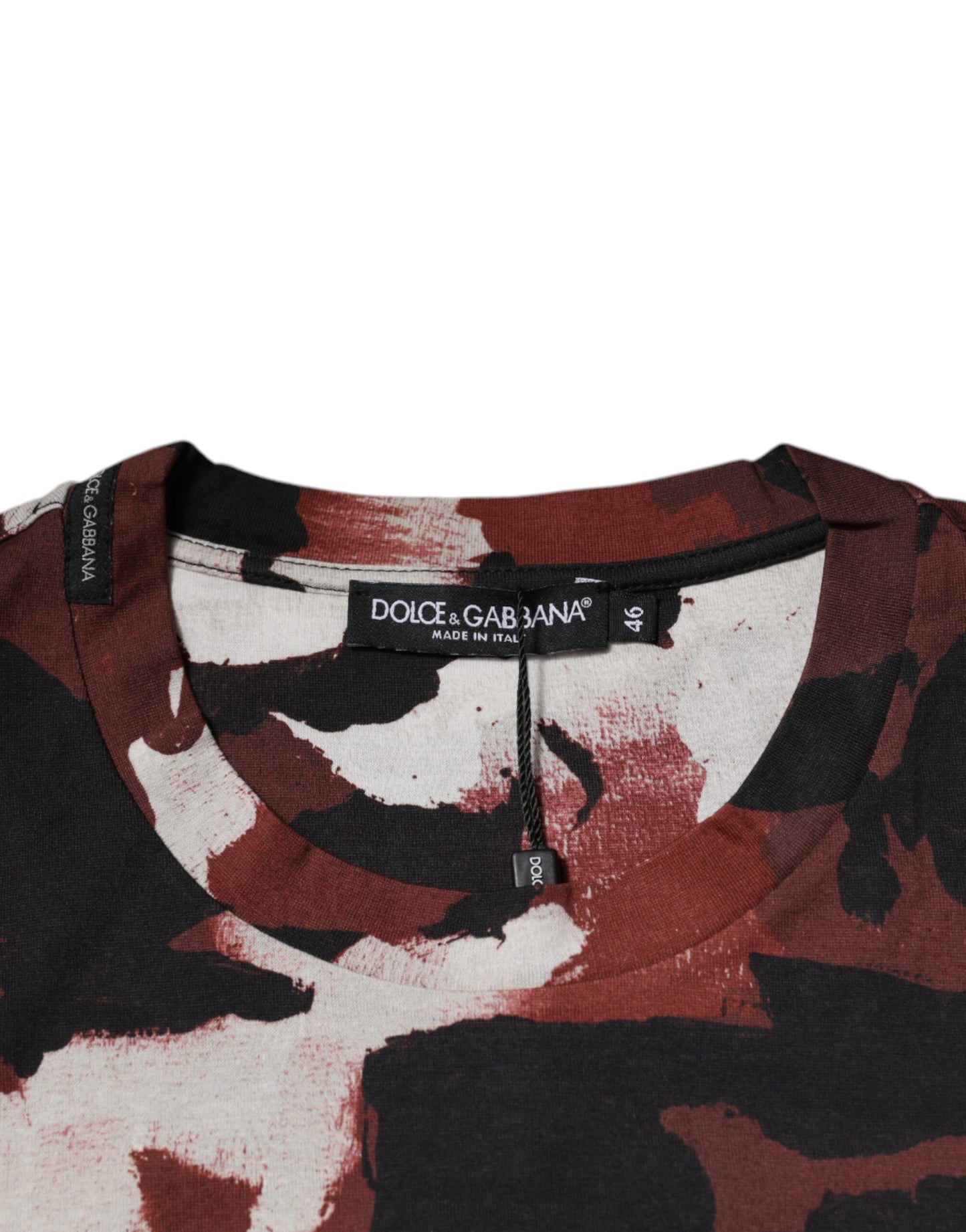 T-shirt ras du cou camouflage multicolore