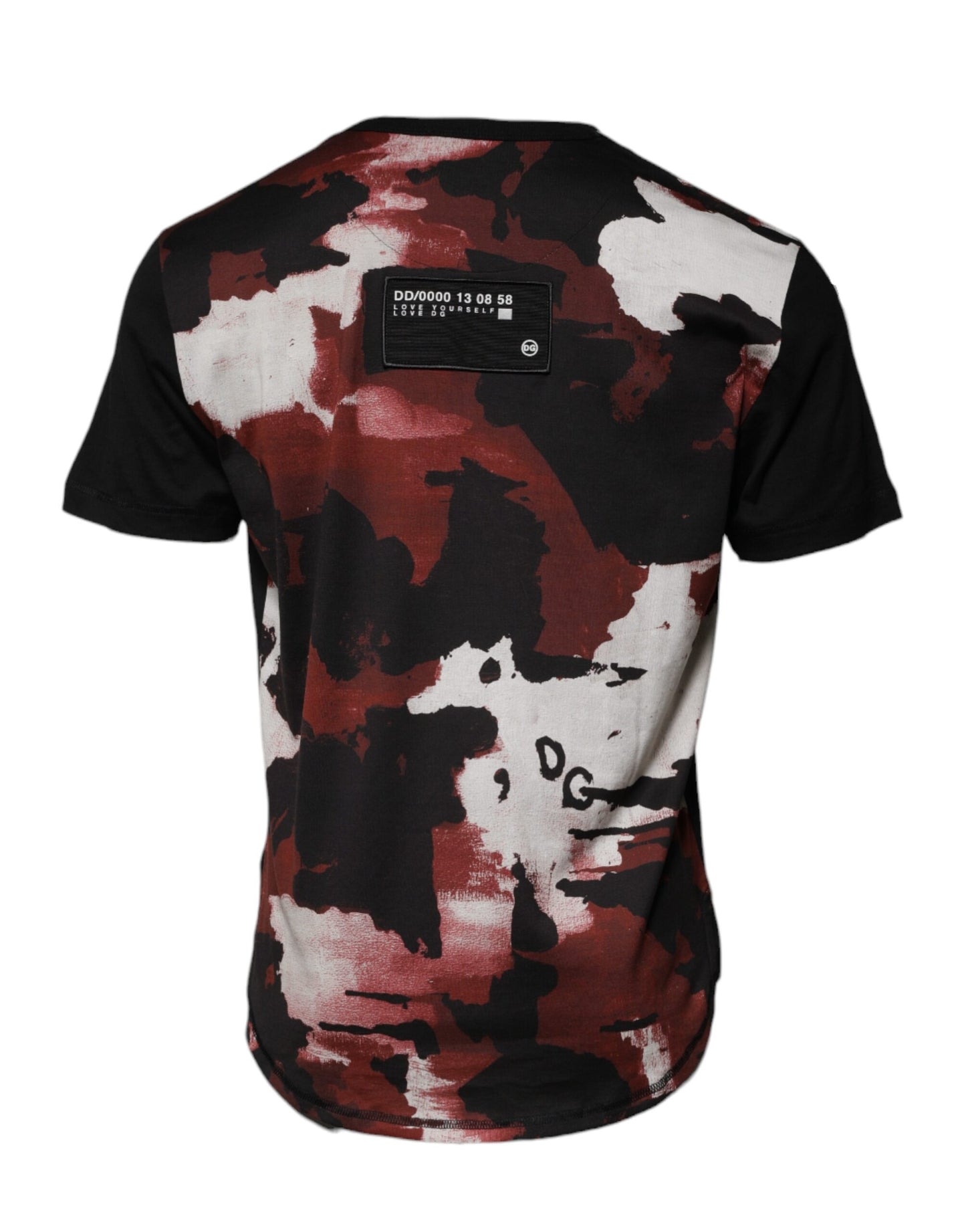 T-shirt ras du cou camouflage multicolore