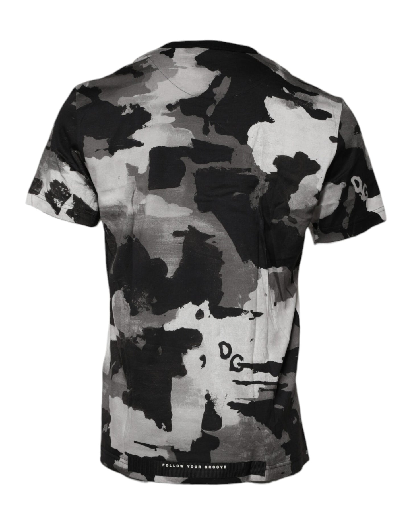 T-shirt ras du cou camouflage multicolore