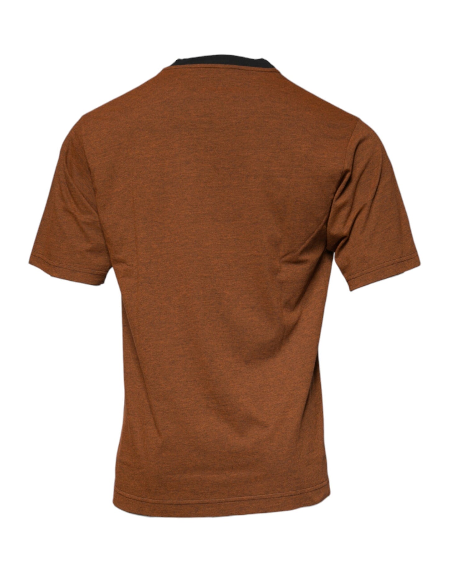 T-shirt ras du cou en polyester marron avec logo DG