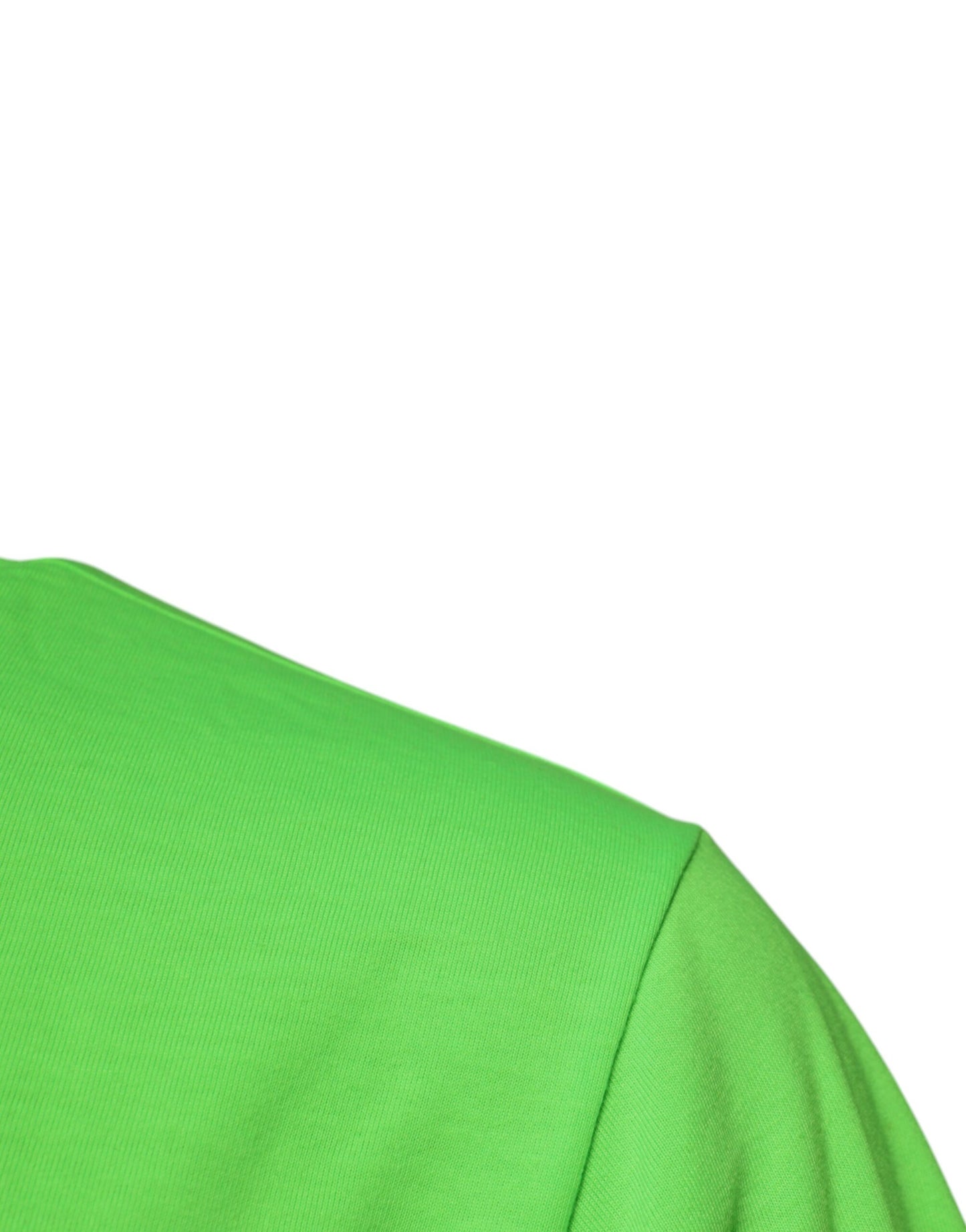 T-shirt ras du cou en polyester avec logo vert