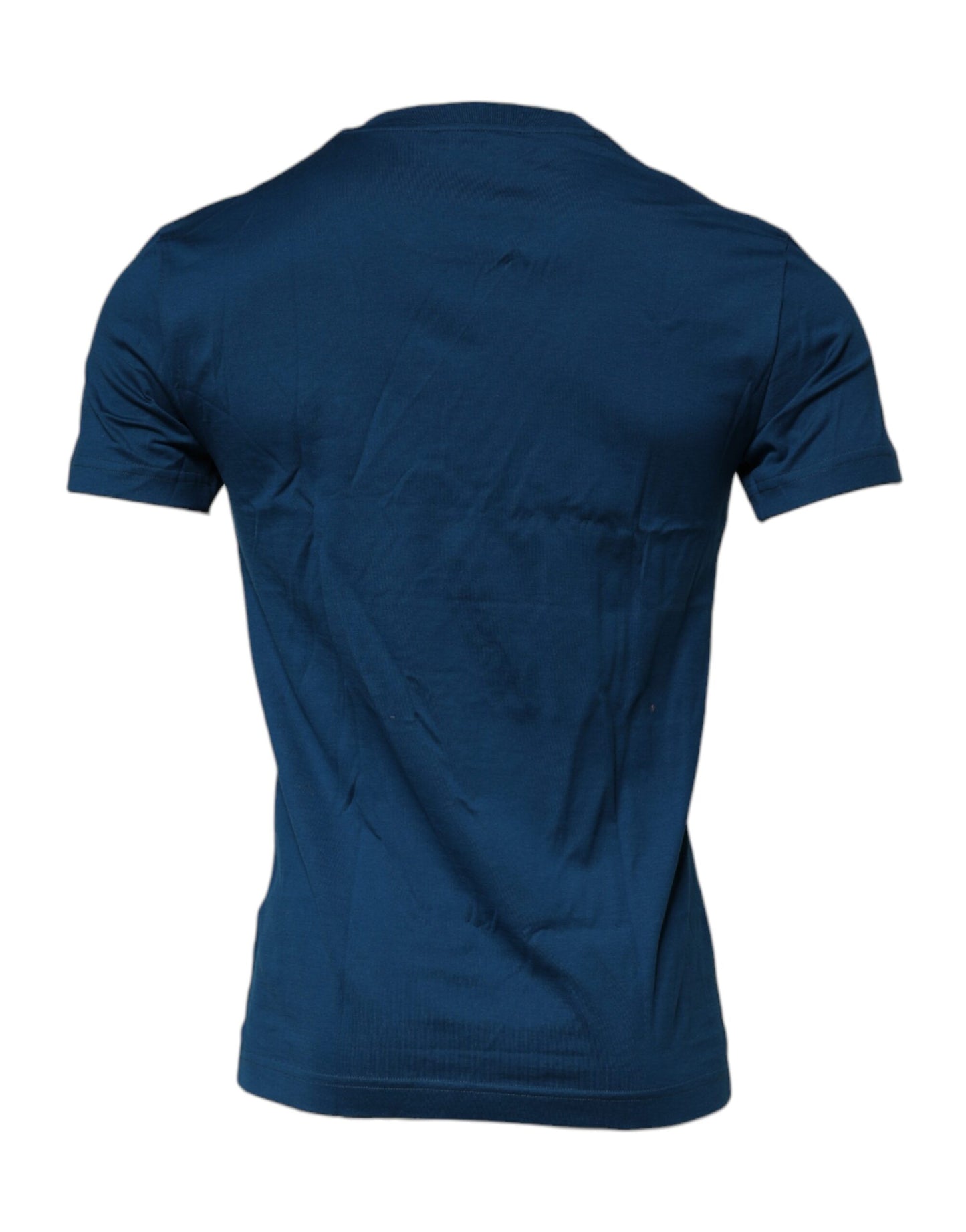 T-shirt ras du cou en coton pour homme avec motif abeille et couronne bleue