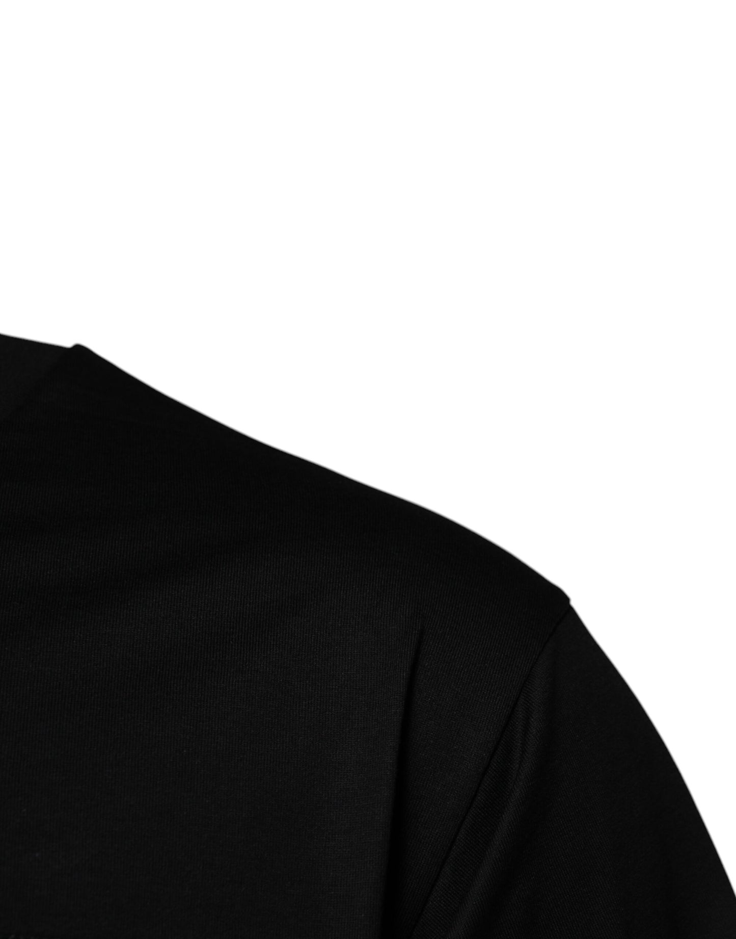 T-shirt ras du cou en coton avec logo noir