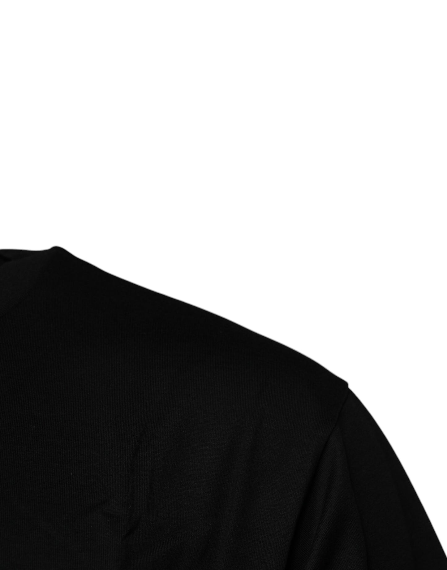 T-shirt ras du cou en coton avec logo noir