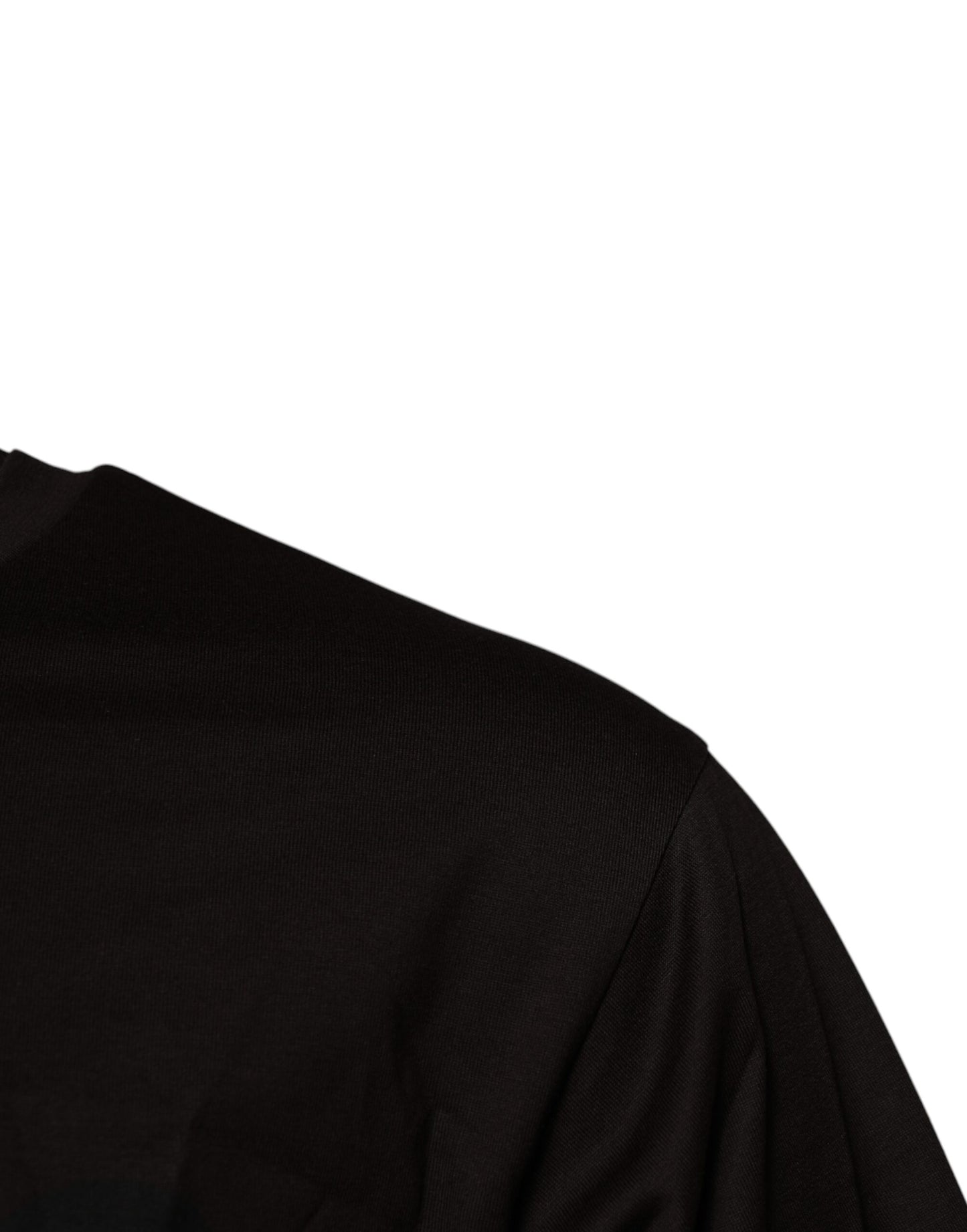 T-shirt ras du cou en coton marron foncé avec logo