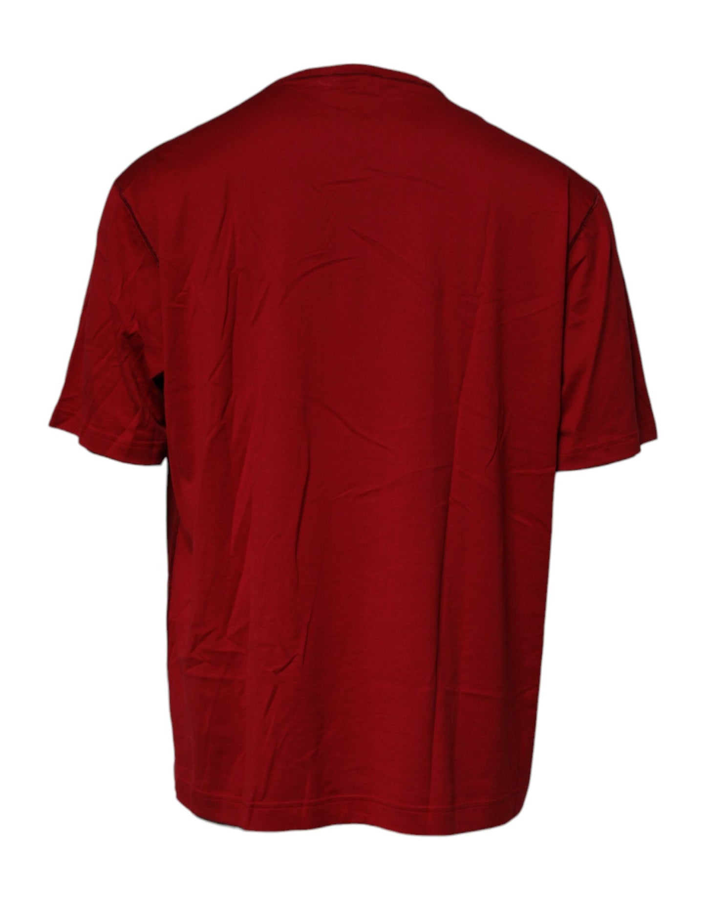 T-shirt ras du cou en coton avec logo rouge